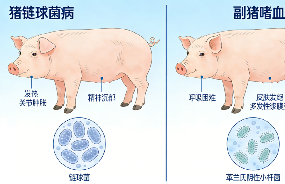 链球菌、副猪分不清？这份鉴别诊断与治疗方案请收藏